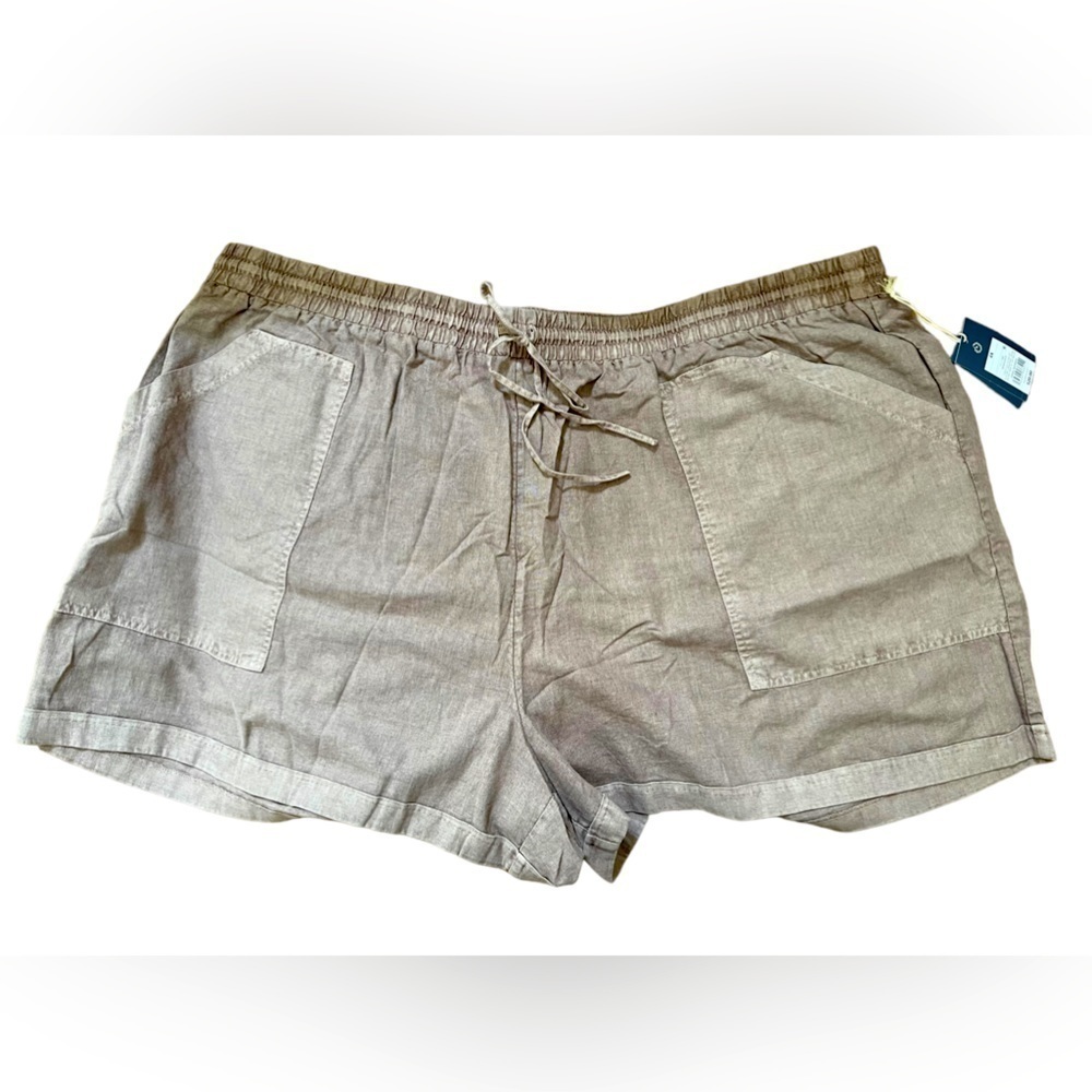 Universal Thread 3X mid-rise utility shorts brown taupe 4 convenient pockets